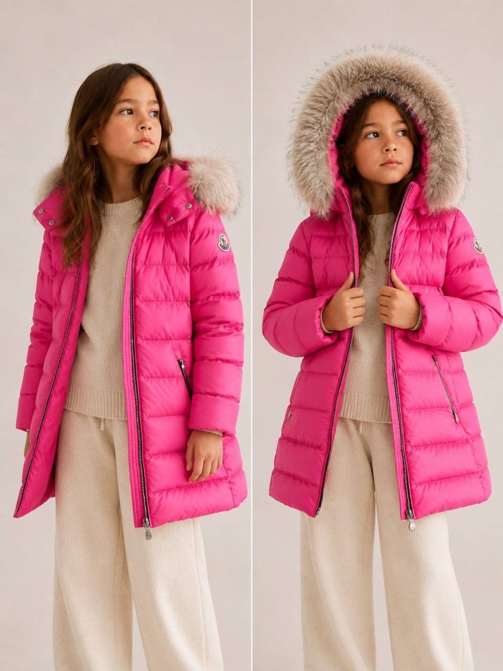 Пуховое пальто Moncler, 122-128
