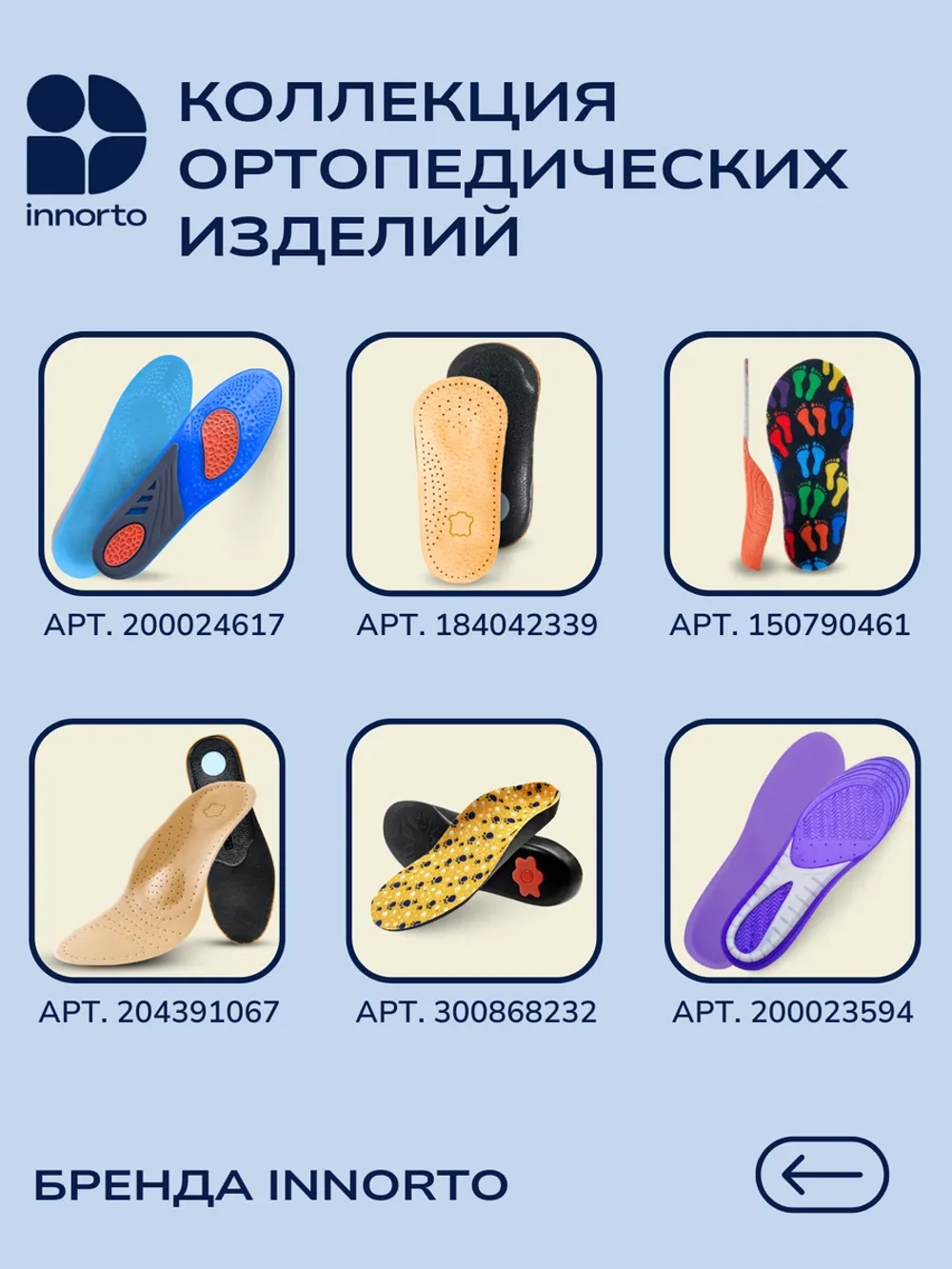 Стельки гелевые анатомические