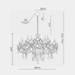 Подвесная люстра MODELUX premium ML.7163.15P