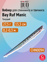 Воблер для рыбалки DUO Bay Ruf Manic Slow 155, CCC0190 Mat Pop Chart, 155 мм, 20 г, тонущий, стикбейт