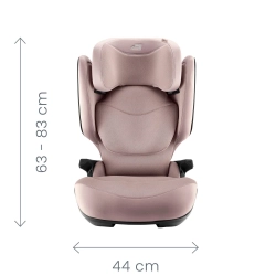 Автокресло 2/3 Britax Roemer KIDFIX PRO M i-SIZE Style Dusty Rose, от 3,5 до 12 лет, 15-36 кг (100 - 150 см), isofix, розовый