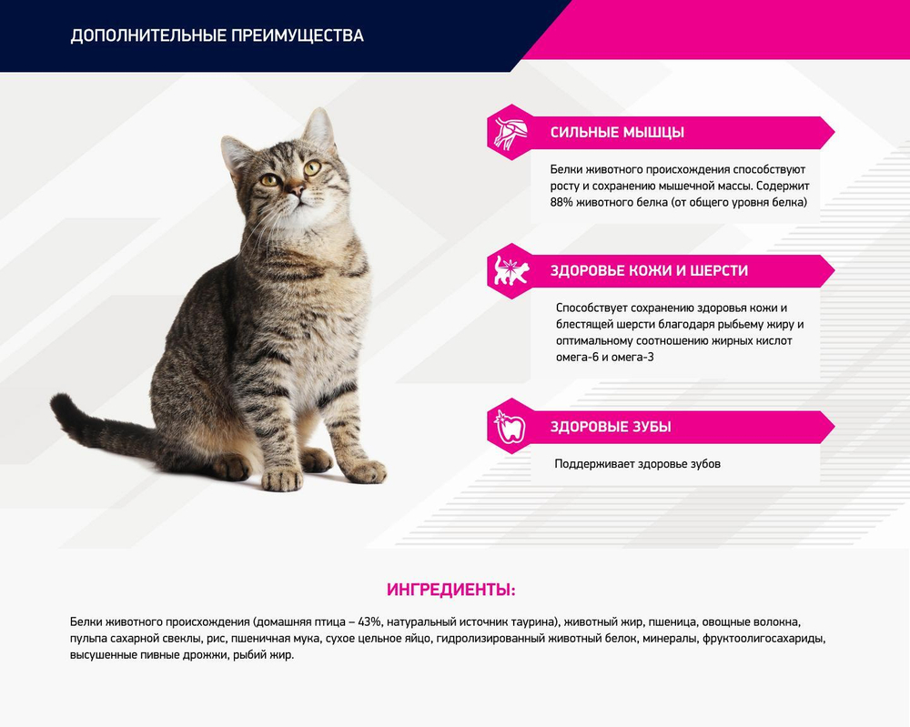 Eukanuba Adult Hairball Indoor сбалансированный корм для кошек 2 кг