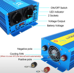 Инвертор 12V-220V 4000W чистый синус (синий) Lvyuan