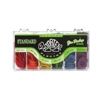 Коробка медиаторов 216шт, 6 толщин, Dunlop 4181 Tortex Standard