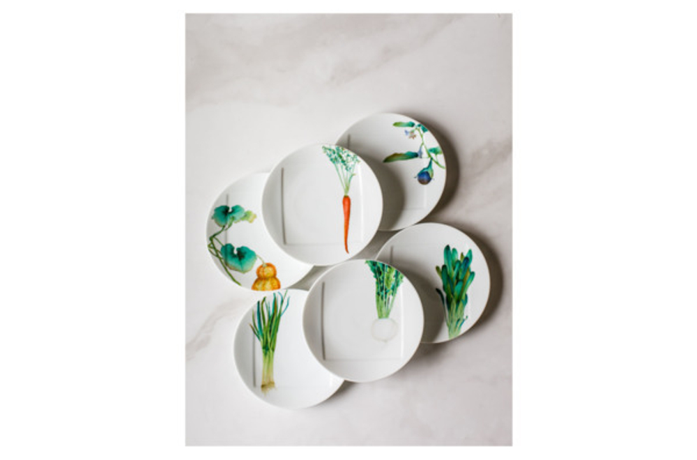 Тарелка десертная 16см Noritake Овощной букет Горчица