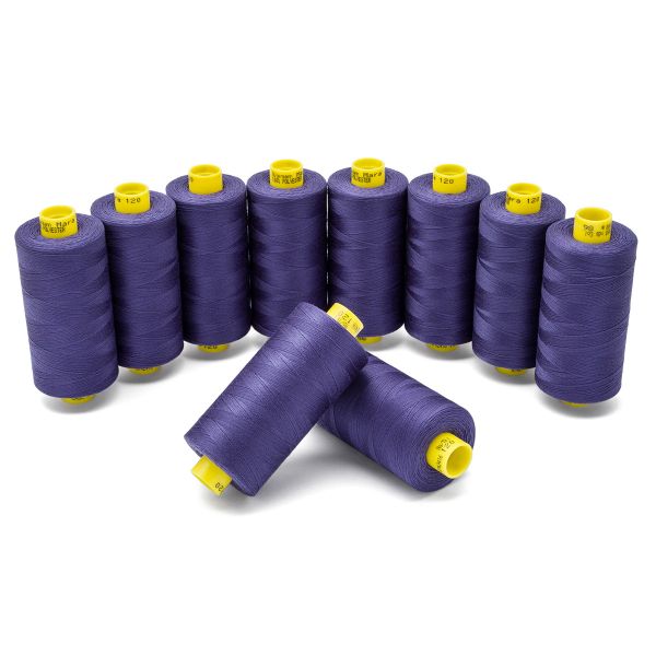 Нитка Gutermann Mara 120 (1000 метров), 1 кат., универсальная | 086 фиолетовый джинс