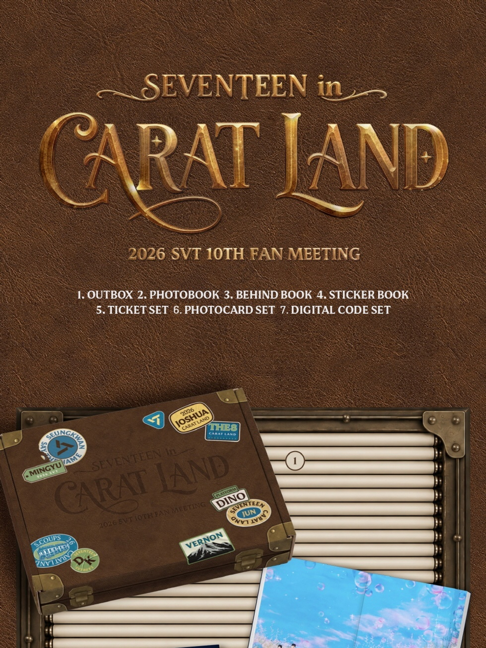 (ПРЕДЗАКАЗ) публикация SEVENTEEN - SEVENTEEN IN CARAT LAND 2026 10TH FAN MEETING MEMORY BOOK+