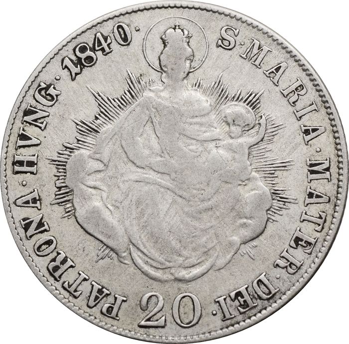 20 крейцеров 1840 Венгрия
