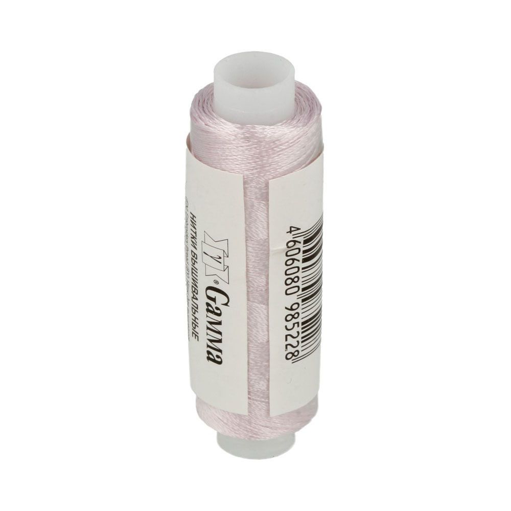 Нитки вышивальные Gamma V150/2, 10х200 ярдов, 183 м, 3478 бл.розовый
