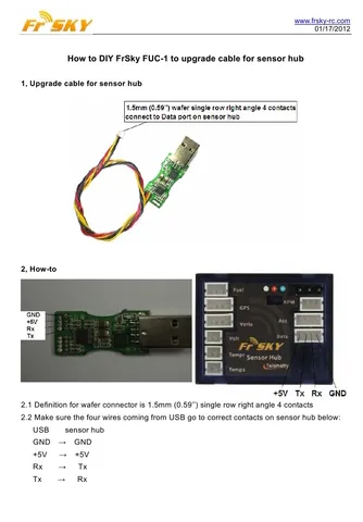 Хаб датчиков телеметрии FrSky FSH-01