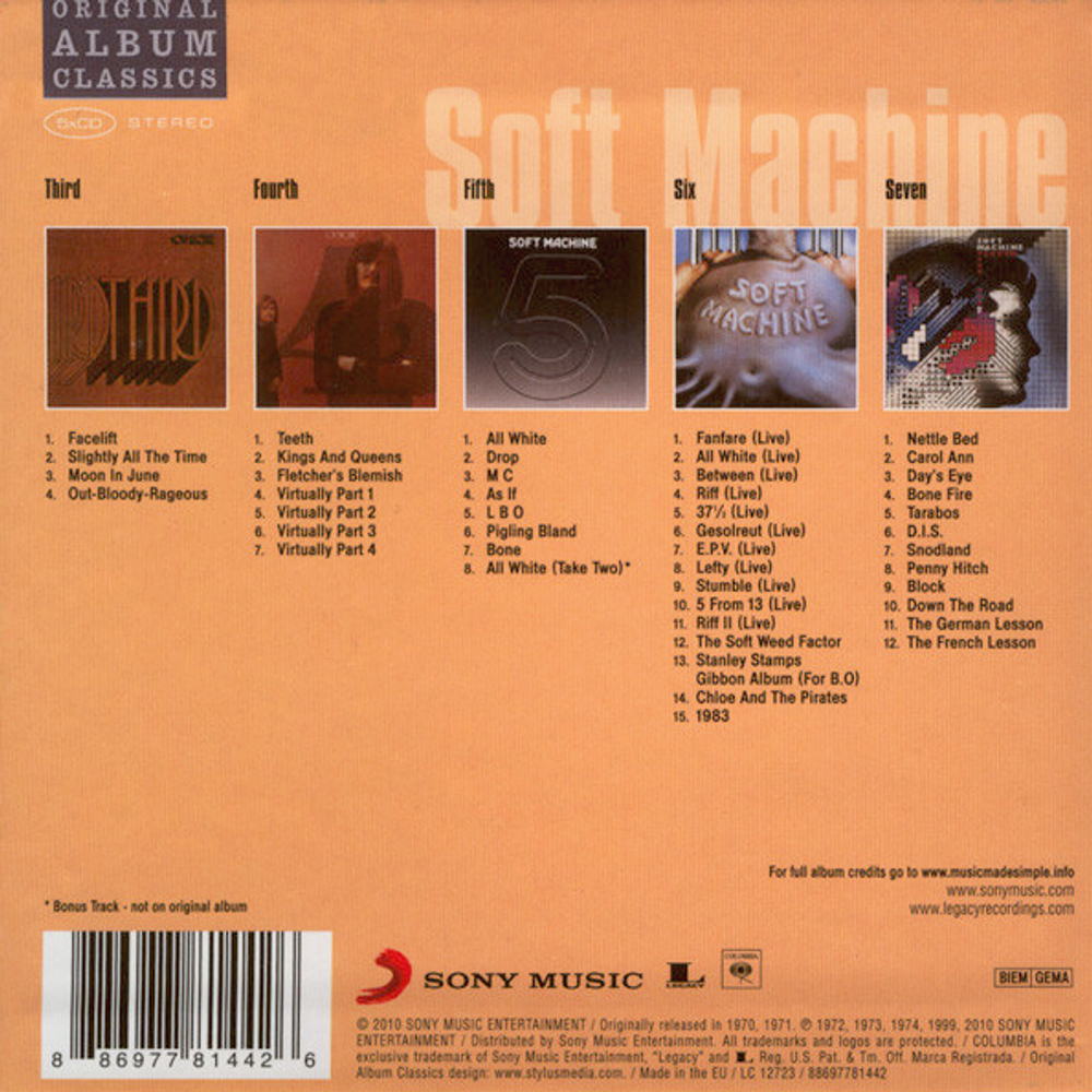 Soft Machine / Original Album Classics (5CD)