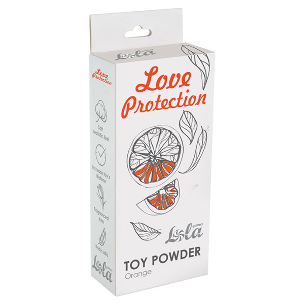 Пудра для игрушек с ароматом Апельсина Lola Games Love Protection Orange 30гр 1829-01Lola
