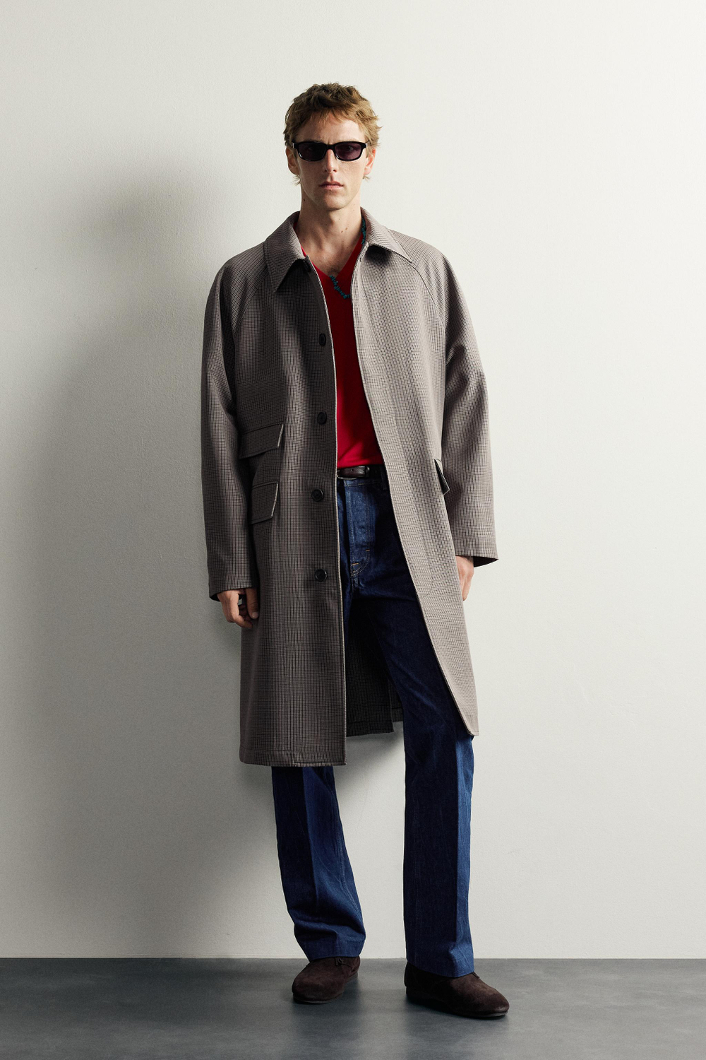ТРЕНЧ В КЛЕТКУ AARON LEVINE X ZARA — ZARA