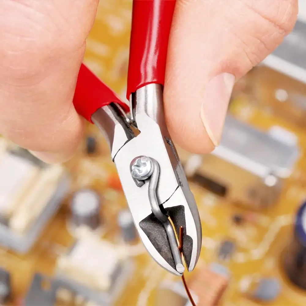 Кусачки боковые для электроники 115 мм Knipex 77 11 115