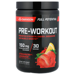 Swanson Vitamins, Full Potential Pre-Workout, предтренировочный комплекс, с клубникой и лимонадом, 360 г (12,7 унции)