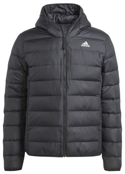 Мужская теннисная куртка Adidas Essentials Light Down Hooded - черный