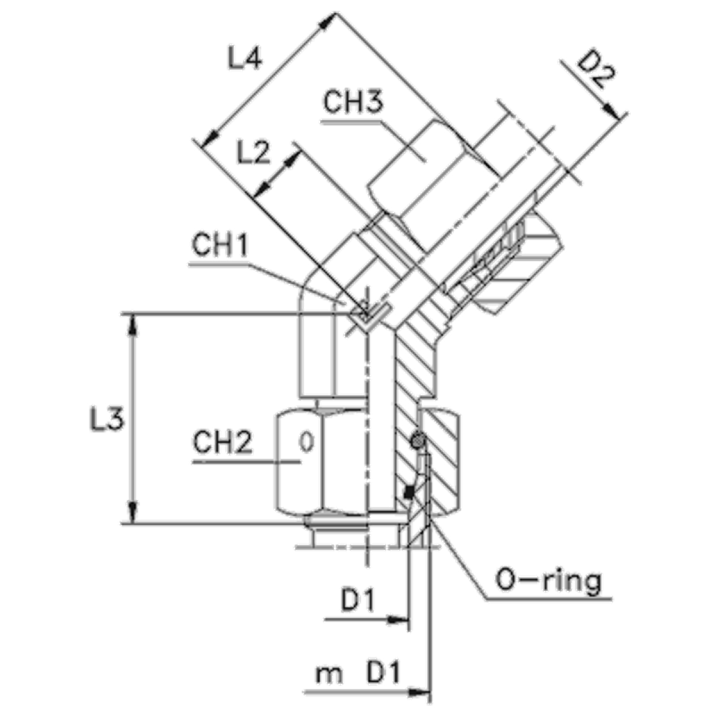 Соединение PN45 DL10 16х1.5 (в сборе)
