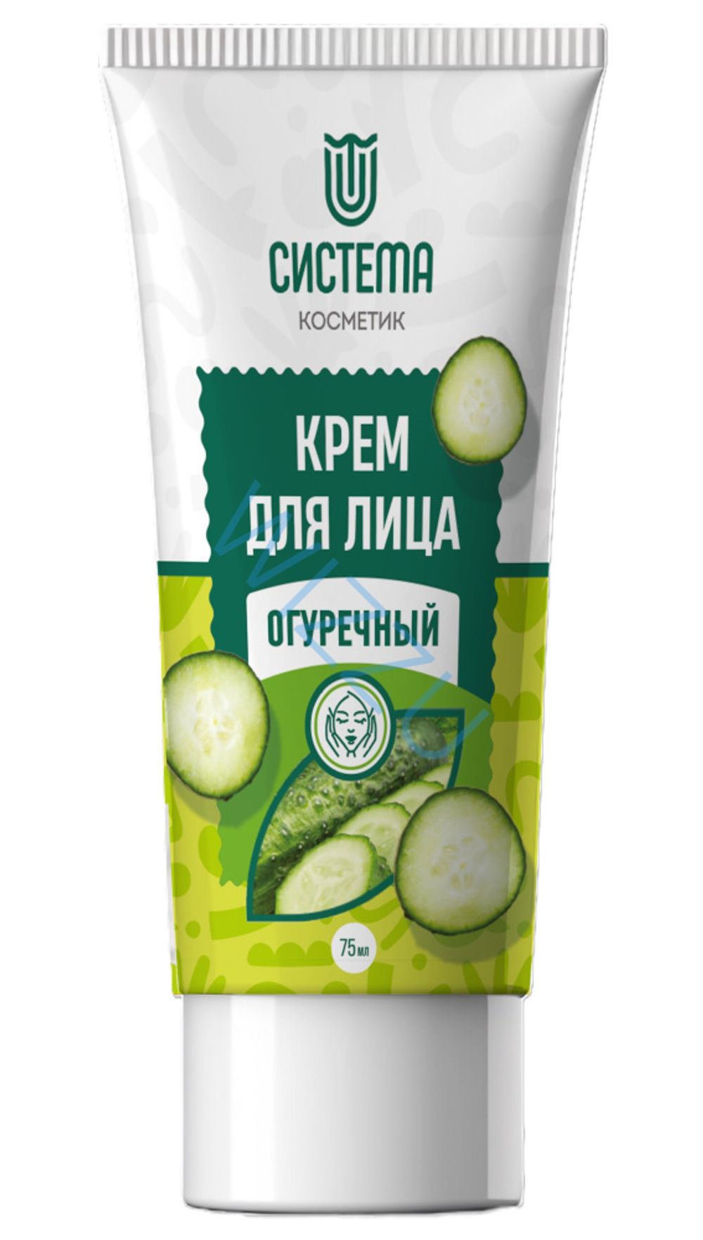 Крем для лица "Система" Огуречный 75гр