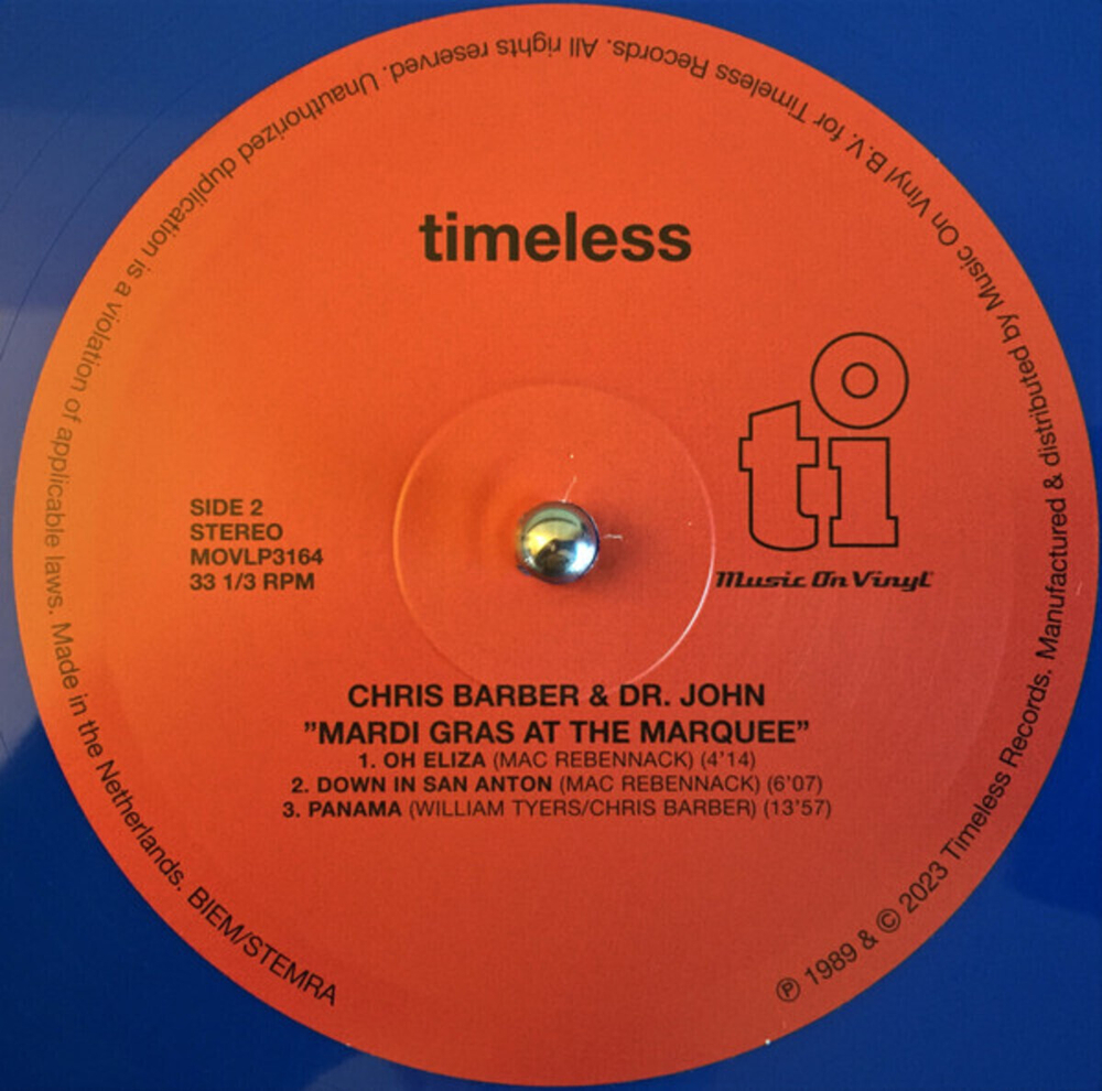 Chris Barber & Dr. John / Mardi Gras At The Marquee (Coloured Vinyl)(2LP)