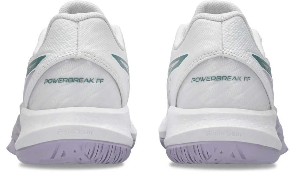 Женские кроссовки для бадминтона/сквоша Asics Powerbreak FF - white/foggy teal