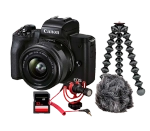 Беззеркальная камера Canon EOS M50 Mark II Vlogger Kit EF-M 15-45mm f/3.5-6.3 IS STM. Черный