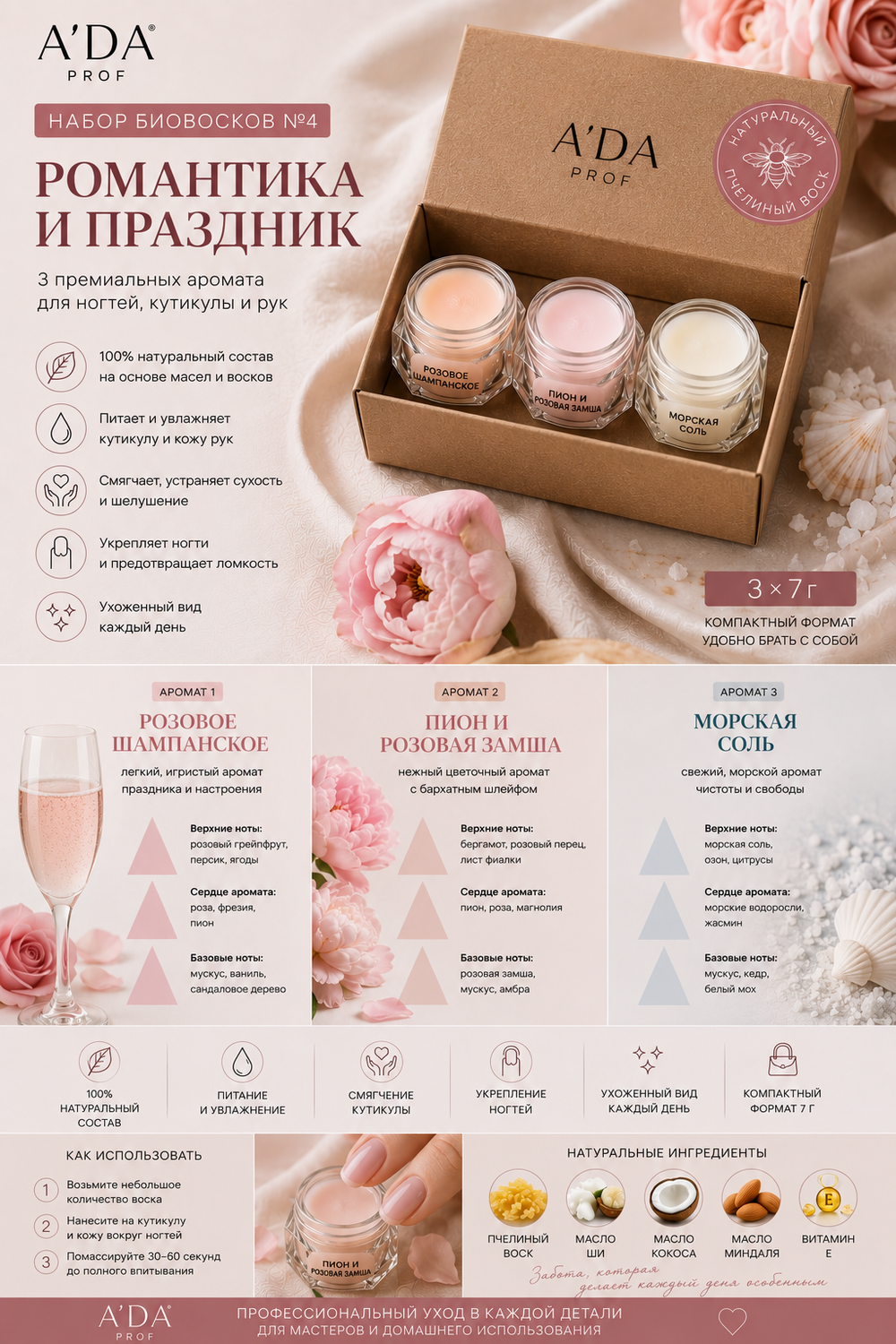 Набор биовосков №4: «Романтика и праздник»