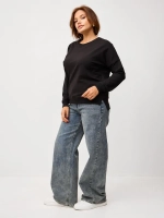 Свитшот свободного кроя без начеса (oversize)