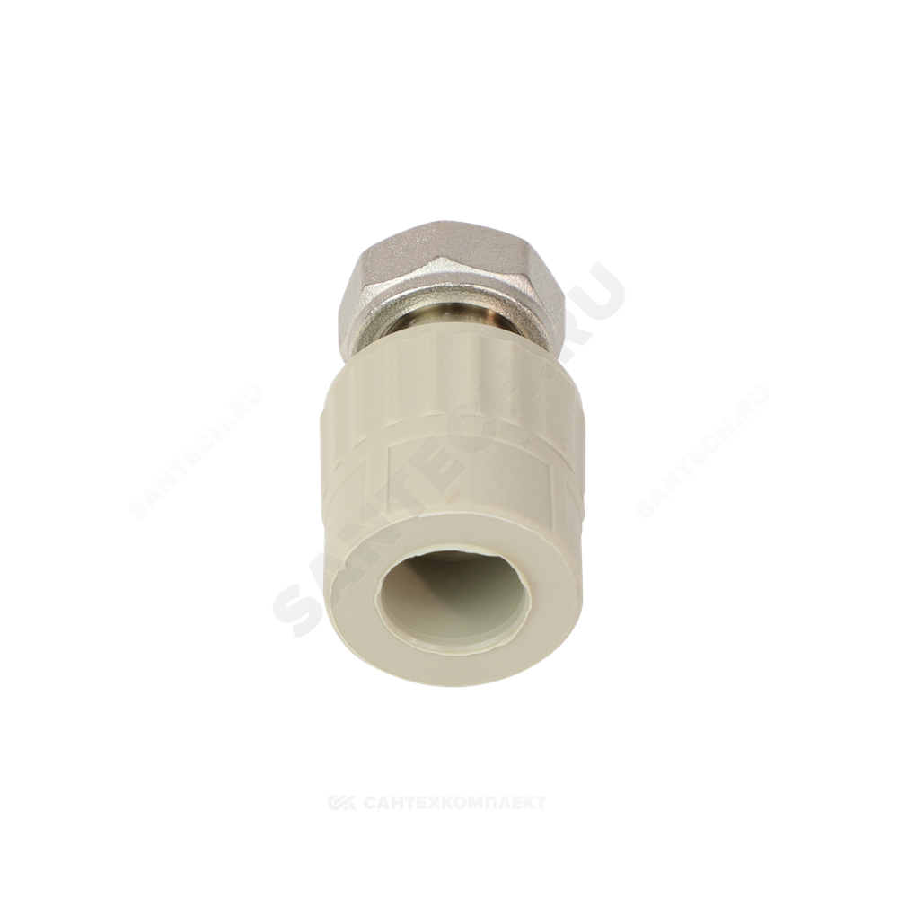 Муфта PP-R комбинированная серая Дн 25х3/4" с накидной гайкой VALFEX 10139025Г