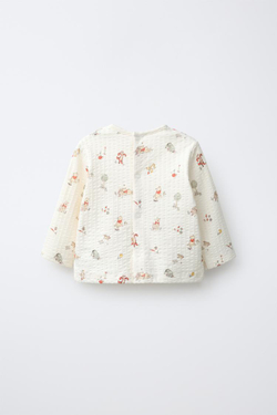 ZARA ЛОНГСЛИВ С ТЕКСТУРОЙ WINNIE THE POOH © DISNEY, РАЗНОЦВЕТНЫЙ