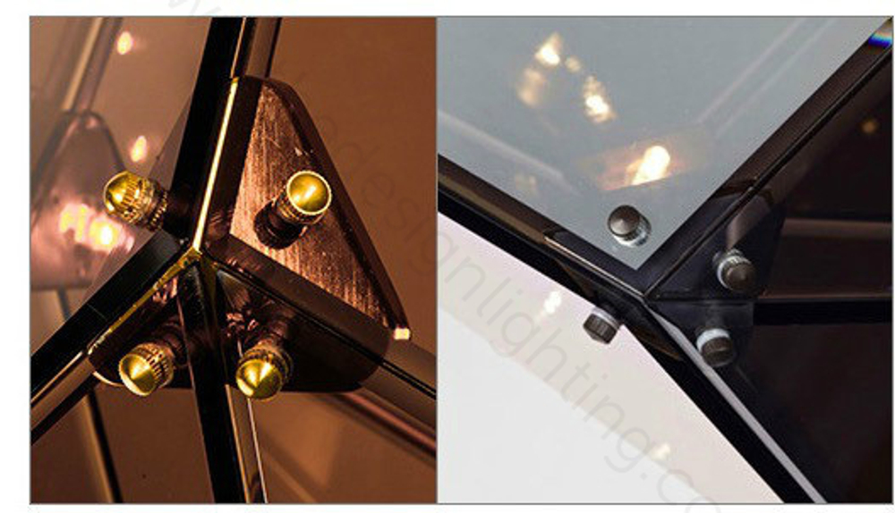 Pendant design lamp  Maxhedron Horizontal by Bec Brittain (Amber)