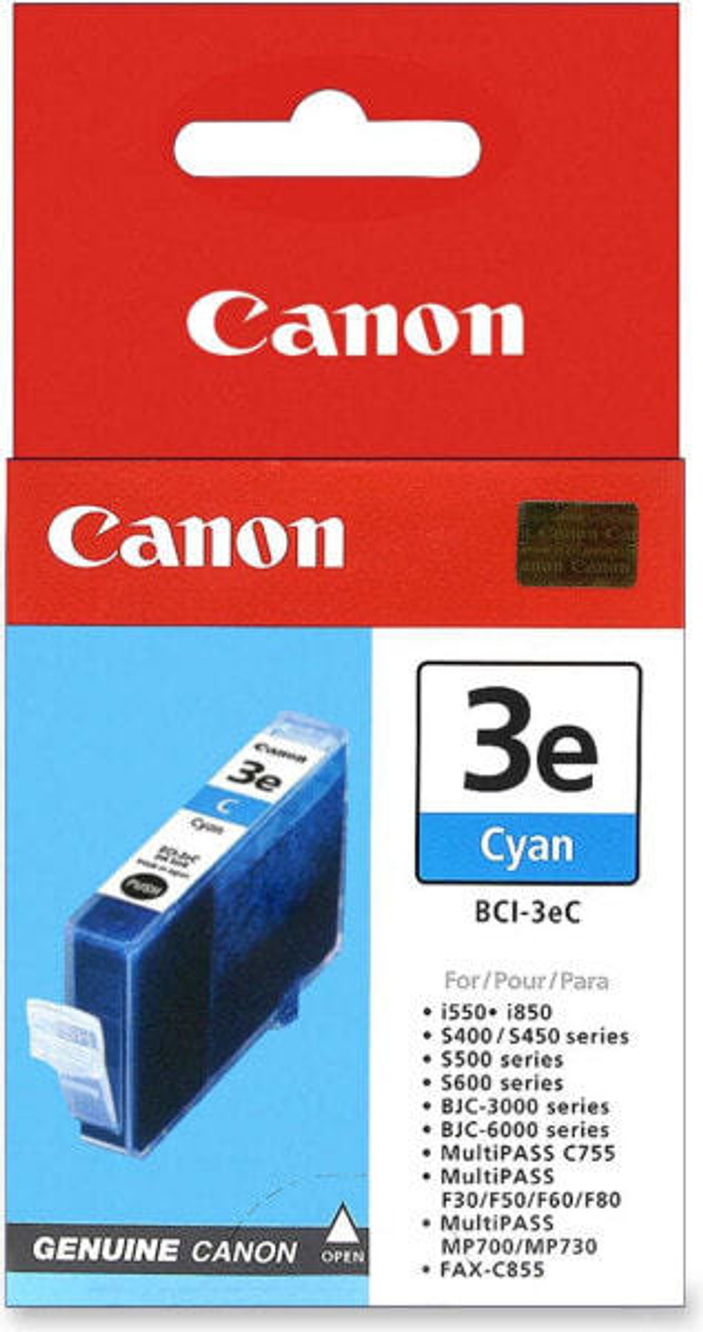 Картридж струйный Подлинный Голубой Canon BCI-3EC 1 шт 4480A002