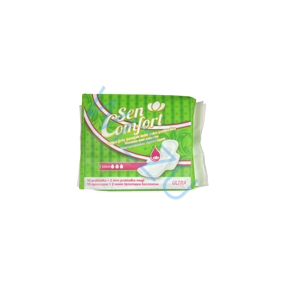 Прокладки ультратонкие Sen Comfort 245мм Soft 10+2шт