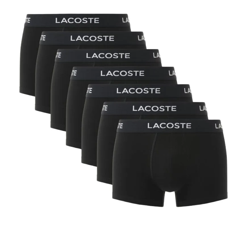 Боксерки теннисные Lacoste Cotton Jersey Trunks 7P - black
