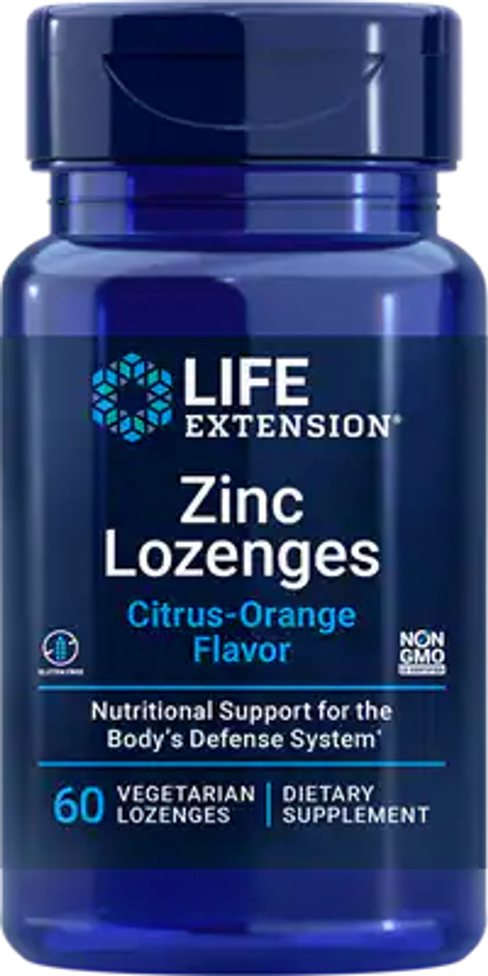 Zinc Lozenges (со вкусом цитрусовых и апельсина) 60 Lozenges Life Extension