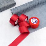 Набор атласных лент 3 цвета по 50.0 мм / 23 метра, красный микс