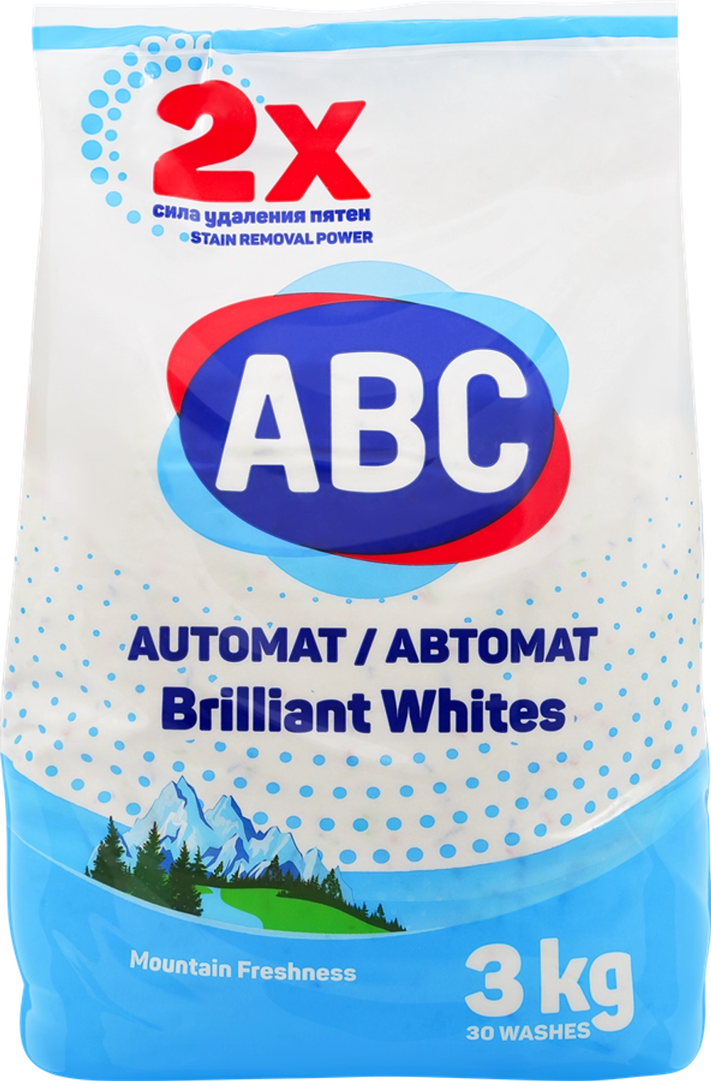ABC Стиральный порошок Свежесть гор 3кг