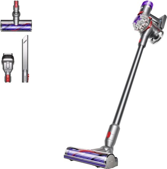 Вертикальный беспроводной пылесос Dyson V8 Advanced SV25 (Silver / Nickel)