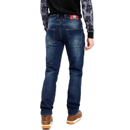 Мотоджинсы Starks SPIDER , муж., Regular fit, стрейч, Тёмный Синий, Enzim wash (38)