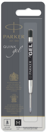 Cтержень гелевый Parker Gel Pen Refill M, размер: средний, цвет: черный