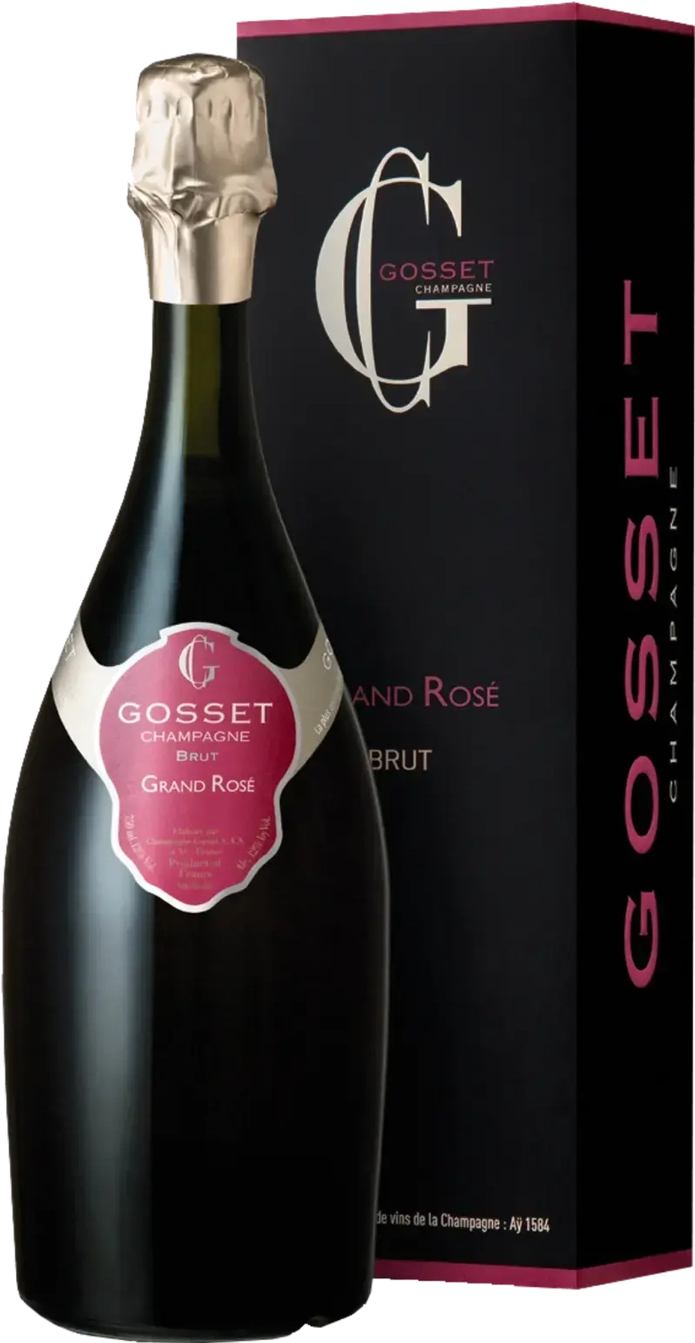 Шампанское Gosset Brut Grand Rose 0,75 л. В подарочной коробке