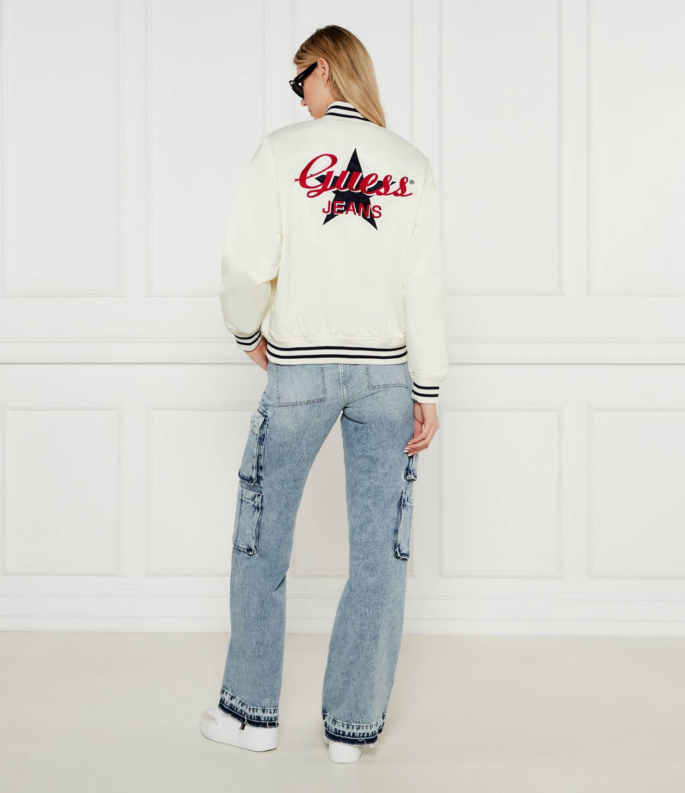 Куртка бомбер VARSITY Guess Jeans - белый(W5RL43 WHAA2)