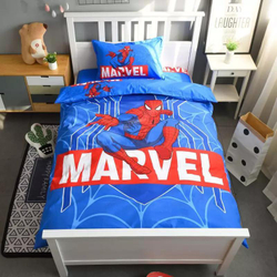 Постельное белье 1.5 Полуторка Сатин Детское Человек паук Marvel