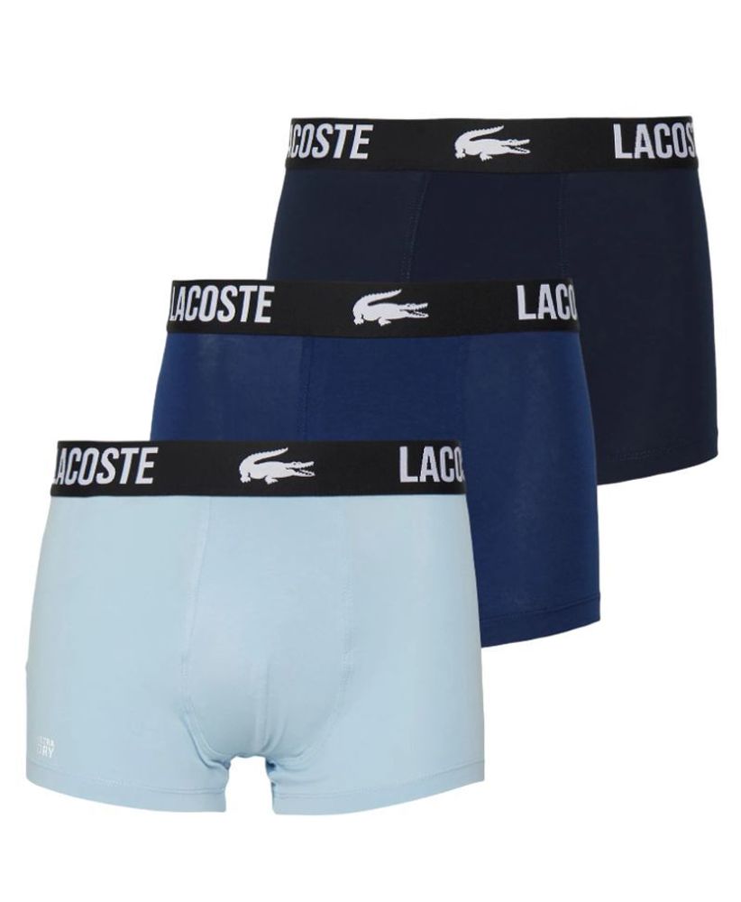 Мужские спортивные боксеры Lacoste Cotton Strech Trunk 3P - разноцветный