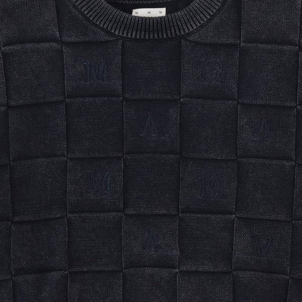 Свитер Magamaev Squared script sweater (black) артикул: - купить в магазине Дайс