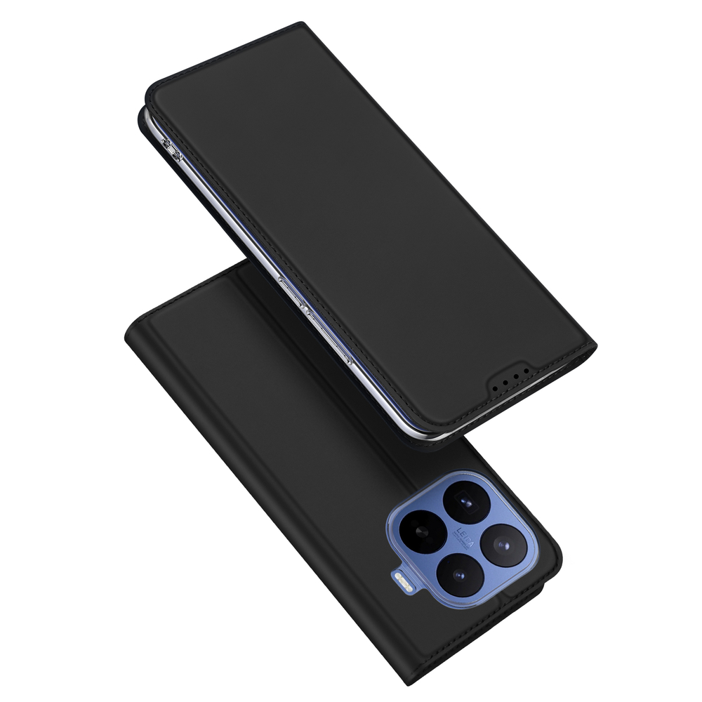 Чехол книжка черного цвета для Xiaomi 17T Pro, серия Skin Pro Series от Dux Ducis