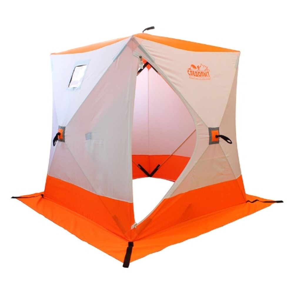 Палатка зимняя куб СЛЕДОПЫТ 2,1 х2,1 м, Oxford 210D PU 1000, 4-местная (PF-TW-05/06)