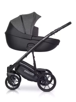 Коляска  PACCO (2 в 1) (RIKO BASIC) 04 Carbon (темно-серый-черный)