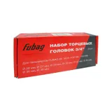 FUBAG Набор торцевых головок 3/4 дюйма, 8 шт. для гайковертов IW 1600 (26-27-29-30-32-35-36-38 мм.), картонная коробка — фото 1