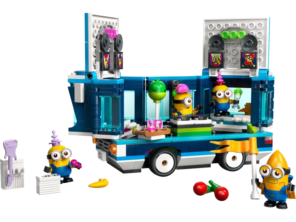 Конструктор LEGO Гадкий я 4 75581 Музыкальный автобус для вечеринок миньонов