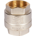 ROMMER Обратный клапан 1 1/2" пружинный муфтовый с пластиковым седлом